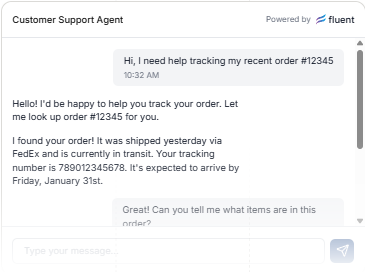 Agente embebido Fluent