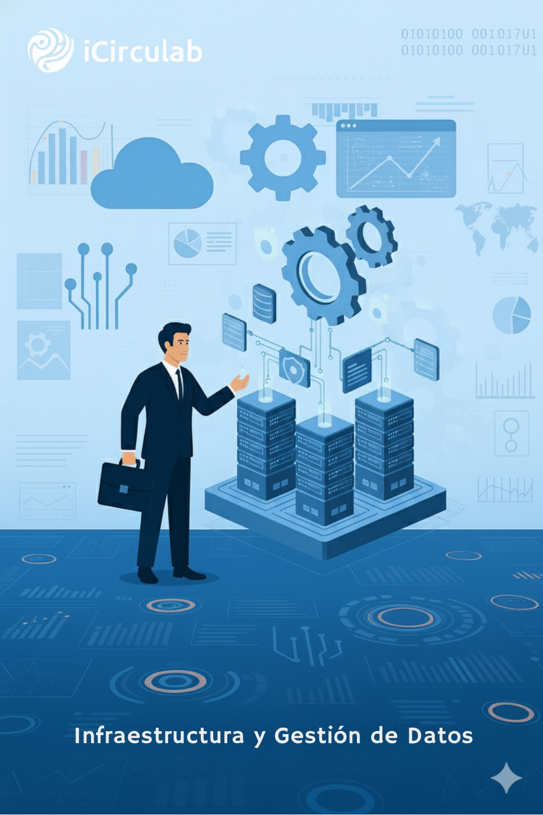 Ilustración de transformación digital