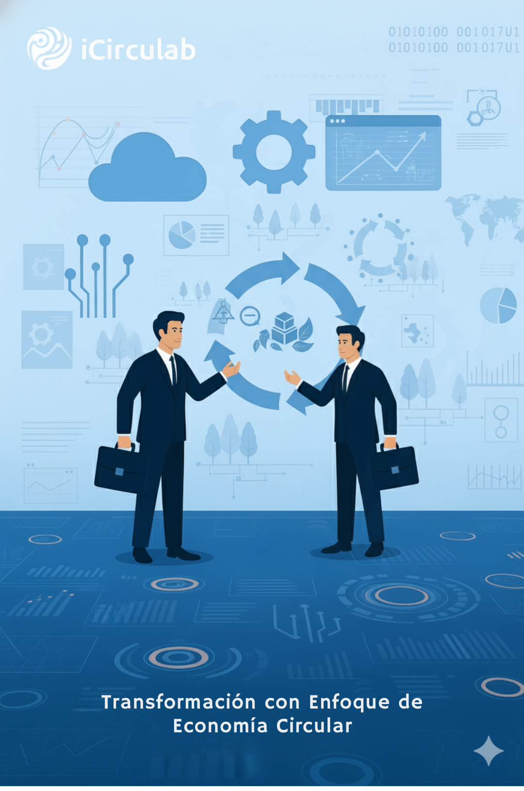 Ilustración de transformación digital